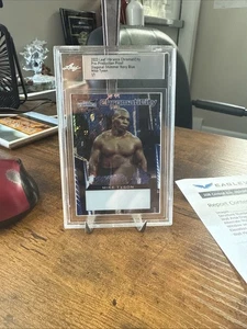 2023 Leaf Vibrance Chromaticity Mike Tyson Pre-production Proof 1/1 shimmer blue - Picture 1 of 6