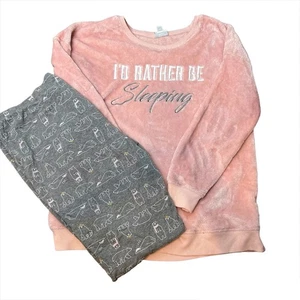 Jenni Intimates Prefiero Dormir Acogedor Deletrear Pijama Conjunto de 2 Piezas XL - Imagen 1 de 9