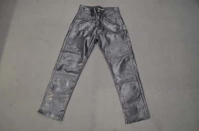 Винтажные мотоциклетные штаны 70-х AMF Harley-Davidson черная кожа 32 x 29,5 коготь - Изображение 1 из 4