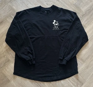 Disney New York City Mickey Mouse Black Long Sleeve Spirit Jersey Size L NYC - Picture 1 of 7