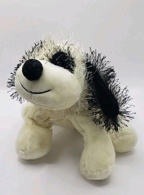 Ganz Webkinz Black & White Cheeky Dog 6" Puppy Black Spot White Plush Toy Hm 192 - Image 1 of 4