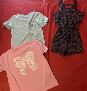 Girl’s 3-pc Lot Carhartt/Shein/All In Motion One Piece Size 10-12 #1554 - Picture 1 of 23