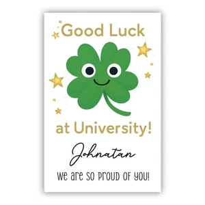Personalised University Card. Good Luck At University Card. Proud of You Card. - Picture 1 of 6