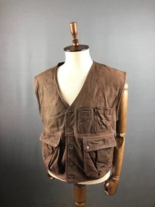 Camel Shop Travel-Line Multipocket Vest Real Leather Men Size XL Brown - Picture 1 of 11