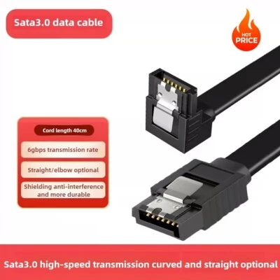 New Straight and Elbow SATA 3 Cable 6 Gbps Compatible for embedded controllers - Image 1 of 4