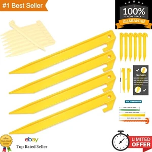 10 Stück Kunststoff Zeltpfähle - 9 Zoll Schwerlast Strandzelt Heringe Überdachung Pfähle... - Bild 1 von 6