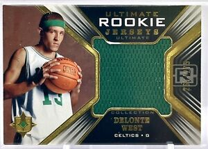 2004-05 Ultimate Collection Jerseys /275 Delonte West #URJ-WE Rookie RC