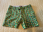 Mr. Turk Men's Shorts - Size 31. Green & Yellow