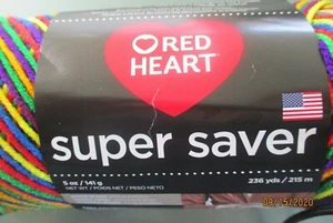 Red Heart Super Saver MEXICANA Very Festive Colors 5 oz 100% Acrylic Worst Wt #4 - Picture 1 of 6