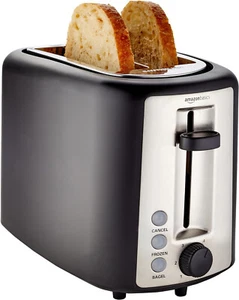 2 Slice, Extra-Wide Slot Toaster with 6 Shade Settings, Black & Silver - Picture 1 of 11
