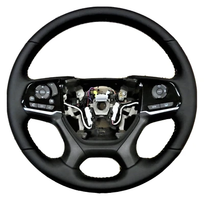 2018–22 HONDA PILOT ОРИГИНАЛЬНОЕ РУЛЕВОЕ КОЛЕСО В СБОРЕ ТУРИСТИЧЕСКОЕ ЧЕРНОЕ КОЖАНОЕ ОТЛИЧНОЕ ⭐WV2⭐ - Изображение 1 из 4