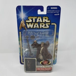 Star Wars Attack of The Clones 2002 Obi-Wan Kenobi Jedi Starfighter Pilot Figur - Bild 1 von 6