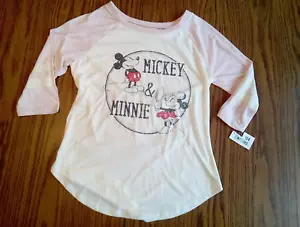 New w/ Tags Walt Disney Mickey & Minnie Mouse T-shirt - Women's Small Shirt Top - Picture 1 of 8