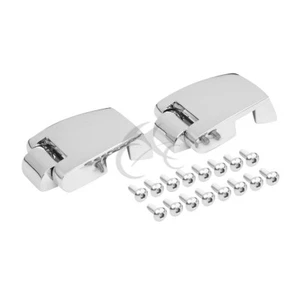 Chrome Rear Trunk Luggage Hinges Fit For Harley Touring 1988-2013 2012 - Picture 1 of 10