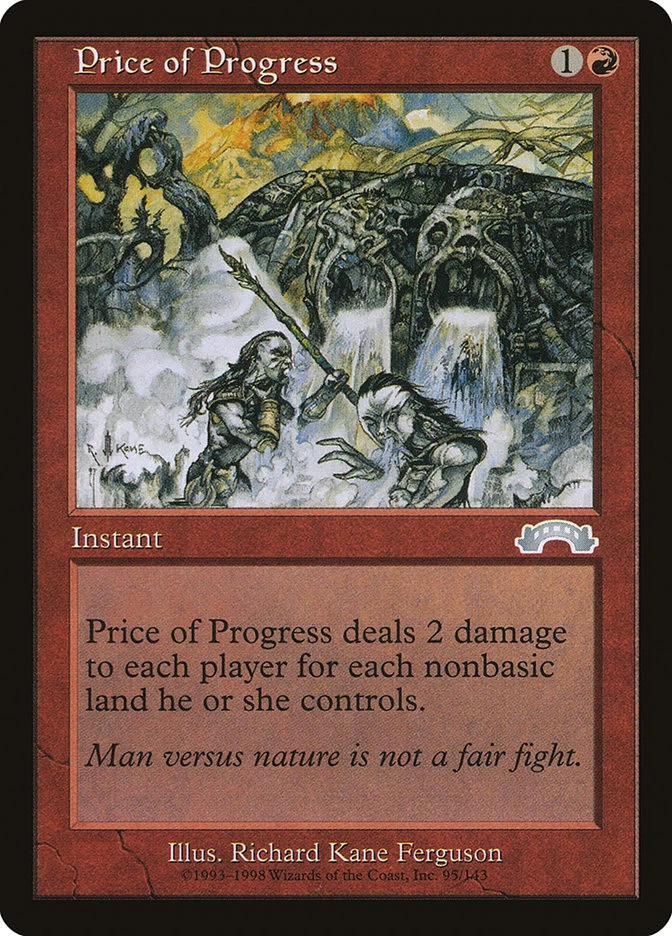 MTG Magic the Gathering Price of Progress (95/143) Exodus LP - Image 1 of 1