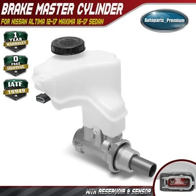 Cilindro mestre de freio com reservatório para Nissan Altima 12-17 Maxima 16-17 Sedan - Imagem 1 de 4