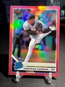 2019 Donruss Jonathan Loaisiga #41 Holo Pink RC - Picture 1 of 2