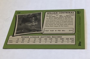 2020 Topps Heritage Minors #139 William Contreras Flip Stock /5