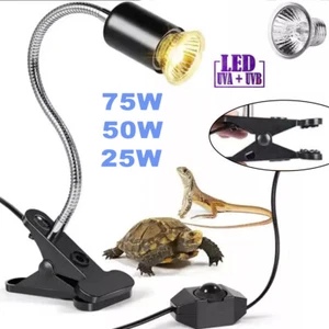 UVA+UVB Reptile Heat Lamp Basking Lamp With Bulb Dimmable Basking Lamp 25/50/70W - Picture 1 of 13
