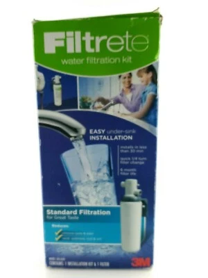 Filtrete Water Filtration Kit Easy Installation Under The Sink White USA Seller - Image 1 of 4
