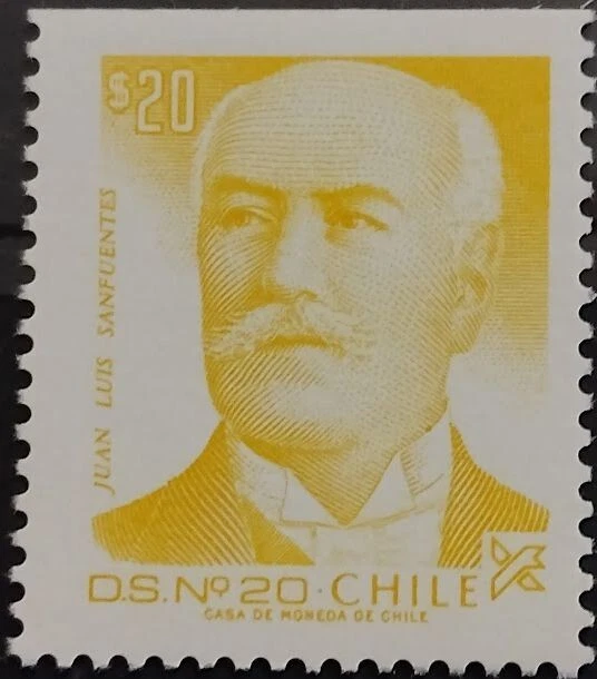 Chile 1984 #1089 Jose Luis Sanfuentes $20 D/S N.20 MNH - Image 1 of 1