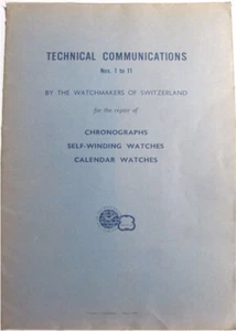 Watchmaker's-Technical Communications Ebauches S.A. No. 1 to 11 Switzerland 1953 - Picture 1 of 14