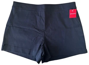 Pantalones Cortos Spanx Para Mujer On-The-Go Pulidos 4" Tire Alto Talla XL Clásicos Negros - Imagen 1 de 7