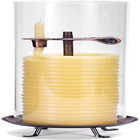 Candle by the Hour 80-Hour with Glass Cylinder, Yellow 