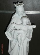 ANCIENNE STATUE RELIGIEUSE/LA VIERGE A L'ENFANT JESUS/MADONNE/BISCUIT D'ANDENNE