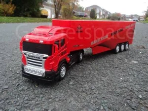 European Truck Red Lorry 49cmL Radio Remote Control Car Steering Wheel - Picture 1 of 5