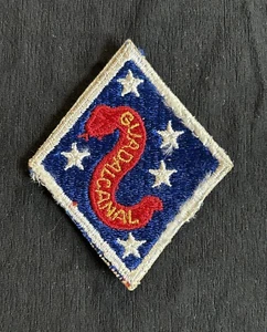 GREAT! 2nd Marine Division Patch Guadalcanal Snake Variant WWII Original USMC - Picture 1 of 2