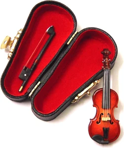 1/12 DOLLS HOUSE QUALITY VIOLIN WITH CASE - Picture 1 of 1