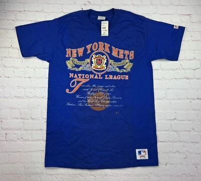 Vintage 90s Nutmeg Mills New York Mets Locker Graphic Baseball T-Shirt Mens XL - Image 1 of 4