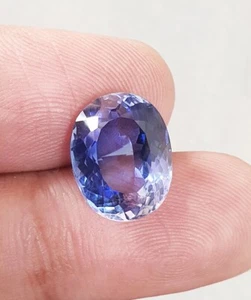 8.94 Ct Flawless Oval Cut Ceylon Cornflower Blue Sapphire Lab Grown Loose Gems - Picture 1 of 9