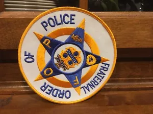 EARLY POLICE PATCH 6 inches across 1960'S ~~~~New Old stock - Picture 1 of 1