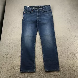 American Eagle Jeans Adult 33x30 Blue Denim Original Fit Straight Leg 59903 - Picture 1 of 14