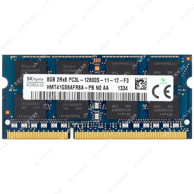 Hynix 8GB DDR3 1600 MHz PC3-12800 2Rx8 SODIMM Laptop Memory RAM HMT41GS6AFR8A-PB - Image 1 of 4