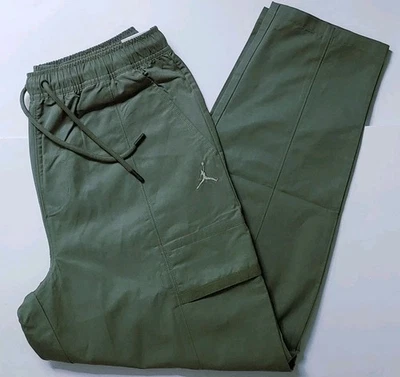 Air Jordan Cotton Joggers Athletic Cargo Pants Mens Size M Green FN4539 - Image 1 of 4
