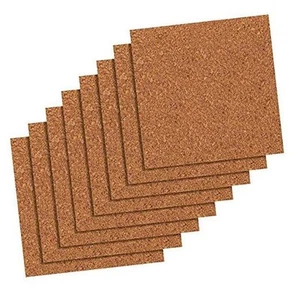  Cork Tiles, Cork Board, 12" x 12", Bulletin Boards, Natural, 8 Count (108)  - Picture 1 of 4
