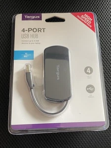 Targus 4-Port USB Hub - 4 x USB 2.0 Ports - High Speed Transfer Rate BRAND NEW - Picture 1 of 4