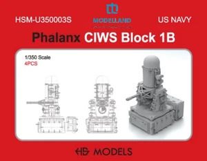 HS Modelo U350003S Falange CIWS Bloque 1B Juego de Armas Modernas -4x Impreso en 3D 1/350 - Imagen 1 de 9