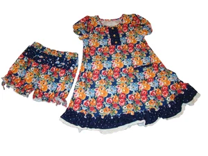 Sweet Honey Boutique Girls Size 8 Floral Nightgown & Bloomers Set - Picture 1 of 10
