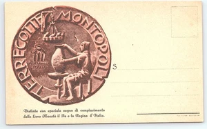 Postcard Dante Milani Royal Seal Terrecotte Montopoli Daldarno Italy - Picture 1 of 3