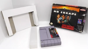 No Escape (Sistema de Entretenimiento Super Nintendo, 1994) Caja + Cartucho, SIN Manual - Imagen 1 de 16