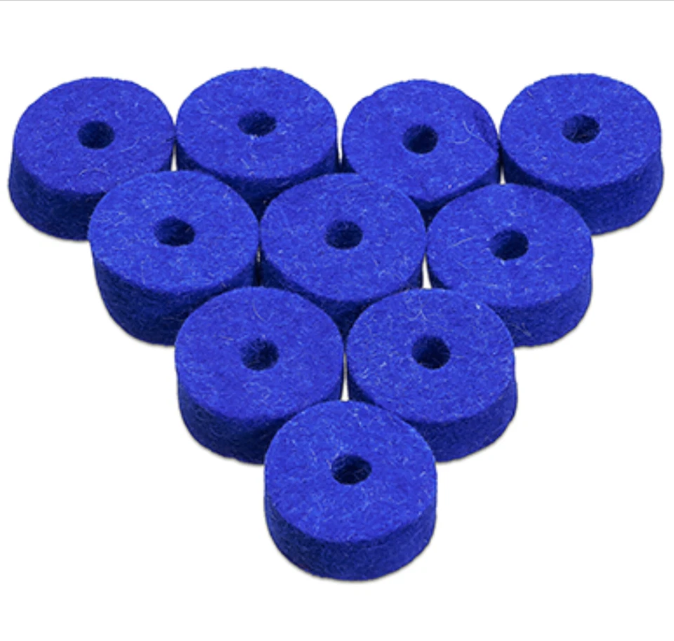 Ahead Cymbal Felts Blue Wool Cymbal Felts 10 Pack AWFBLU