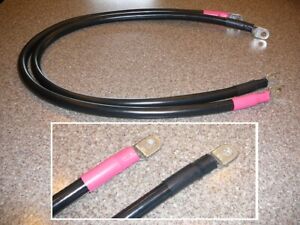 4/0 60" Solar Wind Power Battery Copper Cable Black and Red UL1284 Made In USA