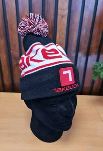 NEW Takeuchi Logo Bobble Beanie Hat - Picture 1 of 5