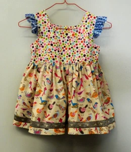 Matilda Jane Platinum Loves Me Top size 6 Birds Dots and Ruffle Pants size 4 - Picture 1 of 11