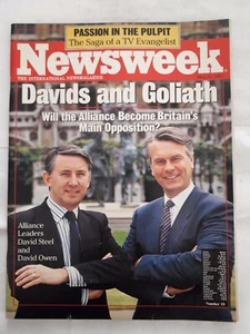 Newsweek May 11 1987 Davids and Goliath David Steel and David Owen  - Bild 1 von 1