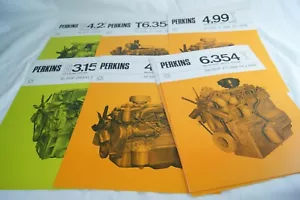 Lote de 11 piezas de folleto de ventas de motor diésel industrial Perkins 1969 - Imagen 1 de 2